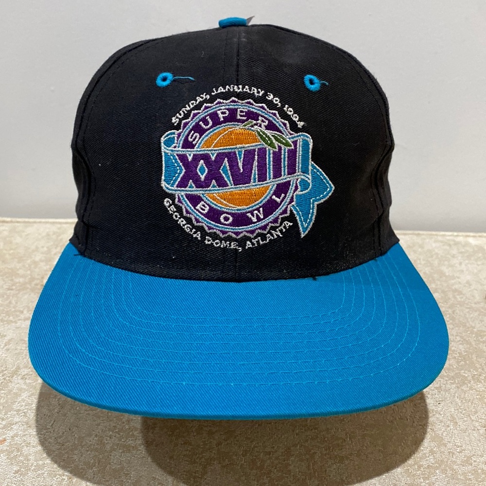 NWT Super Bowl 28 XXVIII 1994 Dallas COWBOYS vs Buffalo BILLS Snap Back HAT